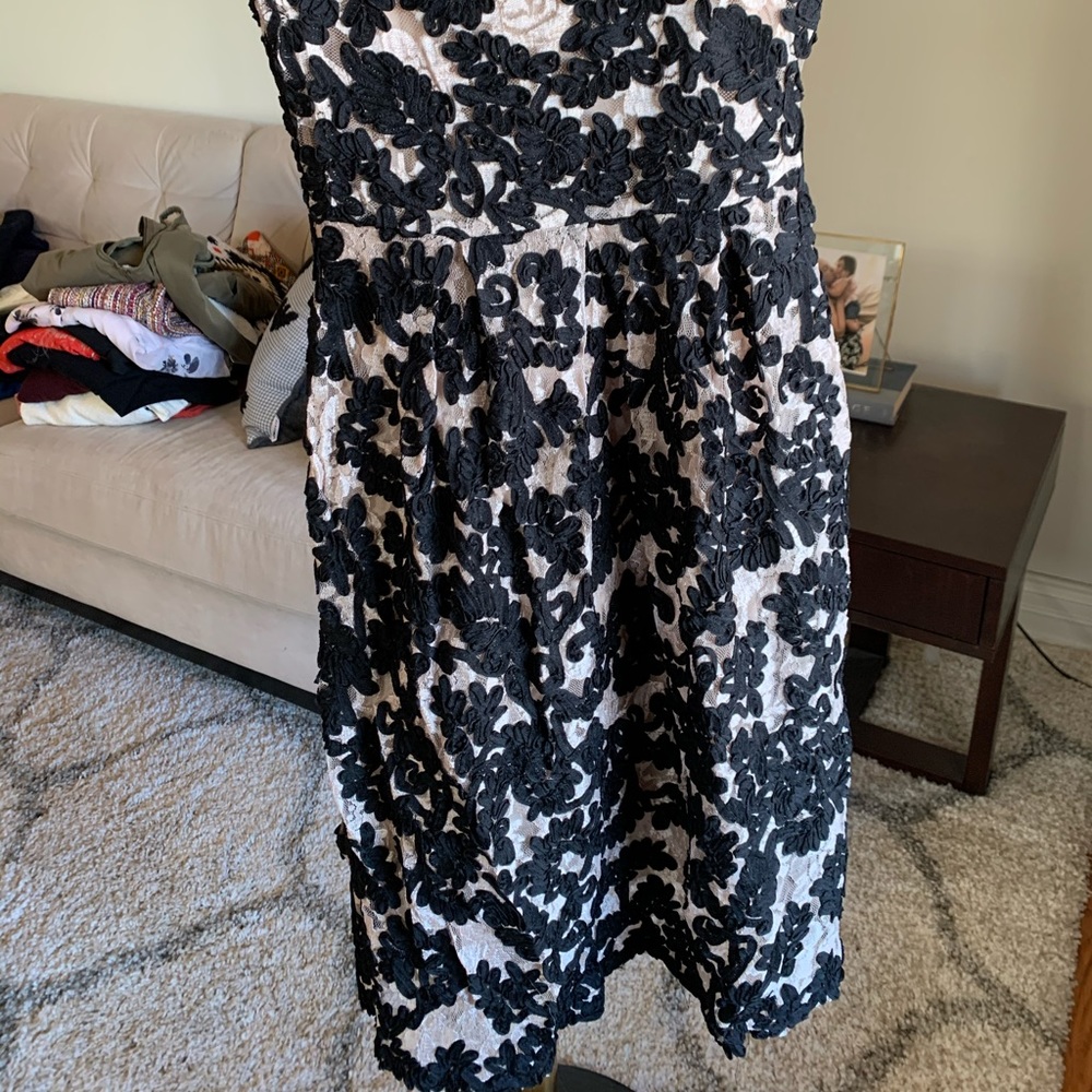 Anthropologie Formal Black and Nude dress - Picture 4 of 4